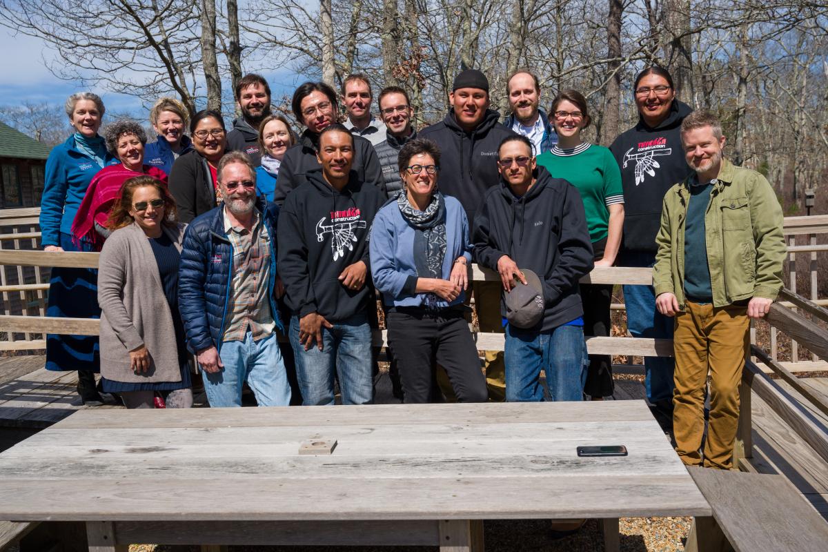 DAWI's Rebecca Bauen is joined by staff from Thunder Valley Community Development Corporation, Thikaga Construction Company, and South Mountain Construction.